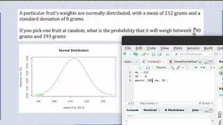How to find the probability between two values in a normal distribution using R