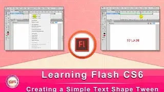 Learning Flash CS6: Creating a Simple Text Shape Tween