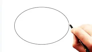 How to Draw a Perfect Egg Shape (ellipse) with 3 pencils