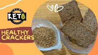 HEALTHY CRACKERS | Almond flour+Flaxseeds | KETO treats