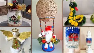 5 Easy Christmas Decoration craft ideas 🎄from Waste Materials step by step /DIY♻️