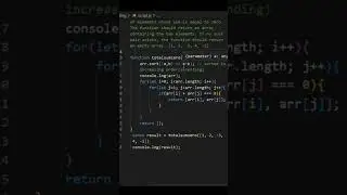 a popular question of Javascript || finding elements in a array whose sum is zero