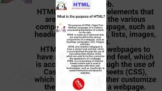 What is the purpose of HTML?