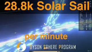 Proliferated Solar Sail Scaled and Piled/ Stacked Production Line Blueprints in Dyson Sphere Program