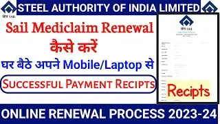 sail mediclaim renewal 2024-25 | sail mediclaim renewal process | sail mediclaim payment online