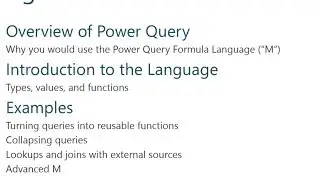 The Power Query Formula Language