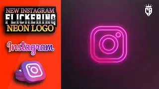 NEW INSTAGRAM 🤩 Best Neon Flickering Logo Animation Black Screen⚫️//Link In Descroption👇//..