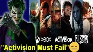 Sony fanboy wants to see the downfall of Activision because the merger with Xbox will go through
