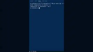 c++ program to convert celsius to fahrenheit using function @PWOShivam  #Shorts