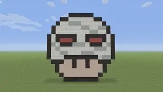 Minecraft Pixel Art - Mummy Mushroom Head
