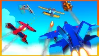 This 2v2 DOGFIGHT Was INSANE! (DEVS VS CREATORS)| Trailmakers Multiplayer