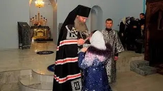 Bishop Elisey made Great Vespers with the rite of forgiveness.