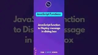 JavaScript function to display message in dialog box 👨🏼‍💻 | Your Code School #JavaScriptFunctions1