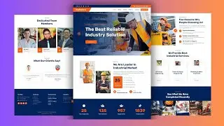 How To Make A Landing Page Using HTML CSS and JavaScript | HTML CSS for beginners