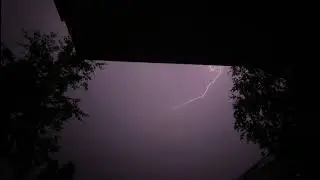 Гроза вечером в городе 🌩