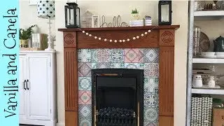 FIREPLACE MAKEOVER FOR JUST £16 - RENTER FRIENDLY