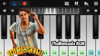 Thallumaala Pattu | Tovino Thomas | Piano Tutorial