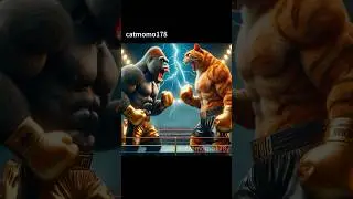 FIGHT FOR DAD😭🥊CAT VS KING KONG 