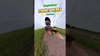 Crazy Jockey Horse Race! #horseracing #insta360 #busybee @insta360 @halloweencostumes