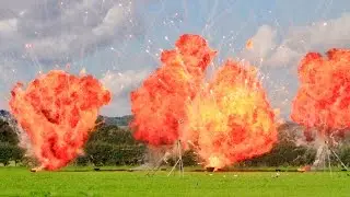 ITS WAR ! FAST RC WARBIRDS PYROTECHNICS DISPLAY - 