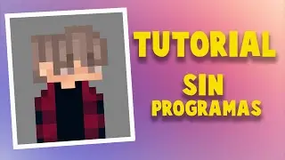 CÓMO HACER una imagen de PERFIL de Minecraft Pixel Art SIN Programas (TUTORIAL)