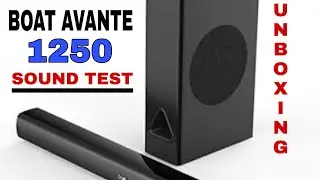 Unboxing & Sound test | BOAT Avante1250 Soundbar | 