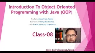 OPP Java Class 8 Sir Masood | Difference between Structure and Object Oriented programming