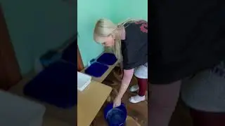 Уборка после мытья посуды.От 2х лет.