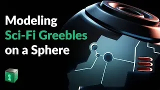 Blender Secrets - Modeling Sci-Fi Greebles on a Sphere (using Annotate Tool)