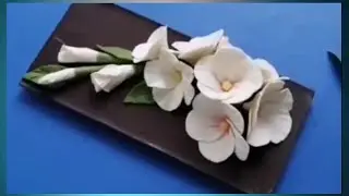 ЛАВАТЕРА Белая из пластичного шоколада + РЕЦЕПТ