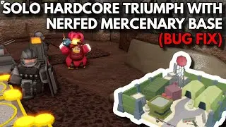 SOLO HARDCORE TRIUMPH WITH NERFED MERCENARY BASE (PINNED COMMENT) | ROBLOX Tower Defense Simulator