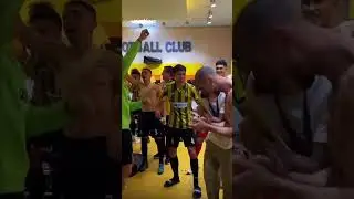 Kairat's locker room after the success in the Champions League 