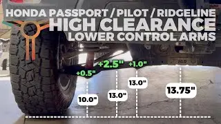 HIGH CLEARANCE LOWER CONTROL ARMS (REAR):  Passport / Ridgeline / Pilot