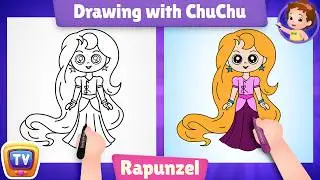 How to Draw Rapunzel - Drawing with ChuChu – ChuChu TV Drawing for Kids Step by Step