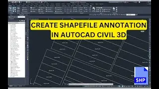 How to Create Text Annotation for GIS Data in AutoCAD Civil 3D | MAPANNTEXT Command