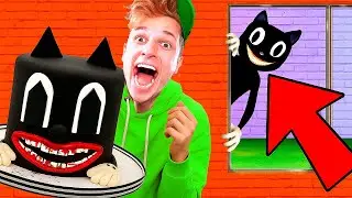 I MADE A CARTOON CAT CAKE AT 3:00!