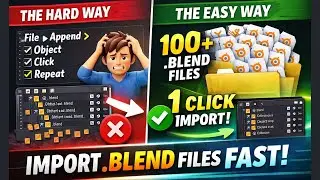 How to Import Multiple .blend Files into One Blender Project (FAST)