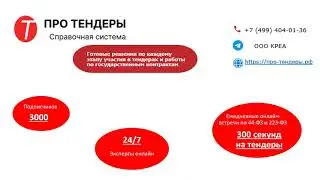 Презентация о системе про-тендеры.рф