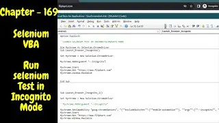 Selenium VBA - How Do I Run Selenium Test in Incognito Mode