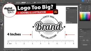 How to Make a Logo Actual Size in Illustrator (Resize to Inches or Pixels)