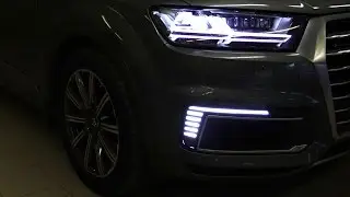 Обзор опции LED полосок Audi e-tron на автомобиле Audi Q7 NF