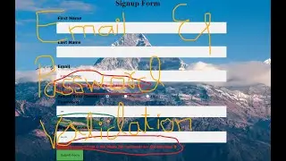 Live Email And Password Validation Using HTML,CSS And JavaScript || Signup & Login System Part 3