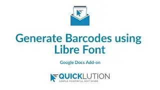 Merge Libre Barcodes to Letters using Quicklution's Mail Merge add-on