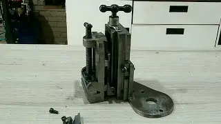 Construção da mesa rabo de andorinha do dispositivo de fresar no torno BVB25L e BV 20l