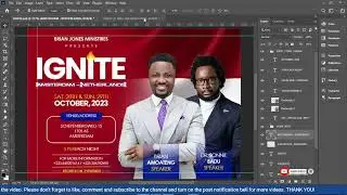 How To Design Simple Church Flyer |#Photoshop Tutorial