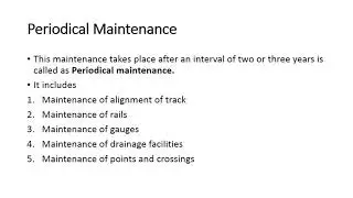Railway Engineering Diploma- Part V