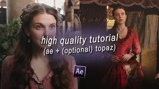 high quality tutorial ; after effects render settings + topaz settings