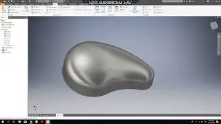 How to create a curved surface on inventor 2018
