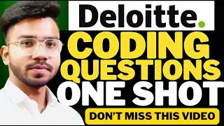Deloitte Coding Questions and Answers One Shot  | Deloitte NLA Assessment Questions