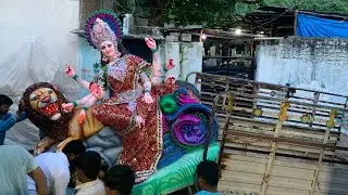 Hyderabad Durga Devi aagman 2021 | Durga mata idol Transporting from Dhoolpet |  Navratri 2021